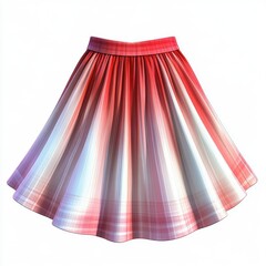 red dress isolated on white