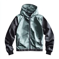 black leather jacket