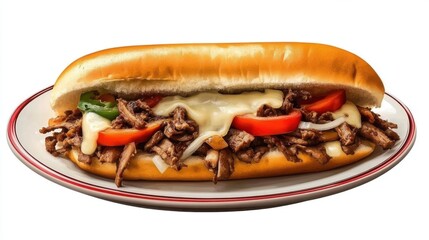 hot dog with vegetables