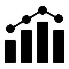 Analytics Bar Chart Solid Icon