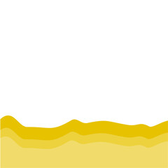 Yellow bottom page divider