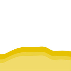 Yellow bottom page divider