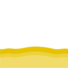 Yellow bottom page divider