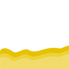 Yellow bottom page divider