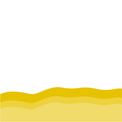 Yellow bottom page divider