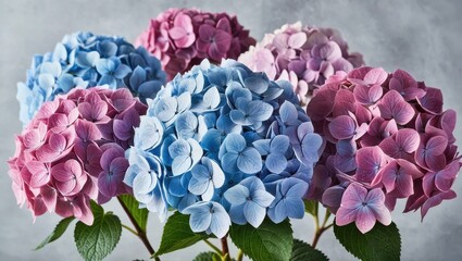 Fototapeta premium Vibrant Hydrangea Bouquet