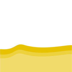 Yellow bottom page divider