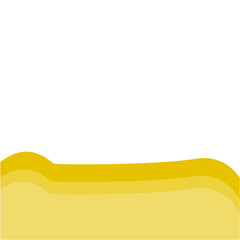 Yellow bottom page divider