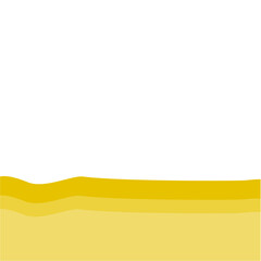 Yellow bottom page divider