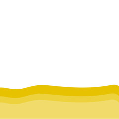 Yellow bottom page divider