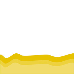 Yellow bottom page divider