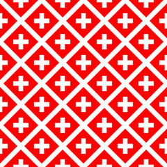 diamond pattern of switzerland flag. geometric background for decoration. vector illustration