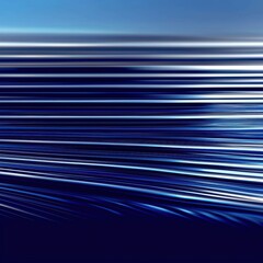 Fototapeta premium An abstract image featuring horizontal lines in shades of blue, creating a sense of movement and depth, reminiscent of water or sky.