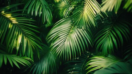 Palm Leaves Close Up,