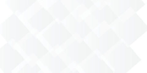 Silver color square pattern on banner with shadow. Abstract white and grey color geometric background with copy space. Modern and minimal concept.