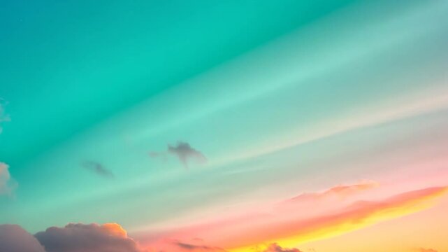 Pastel Sky: A Dreamy Sunset Landscape