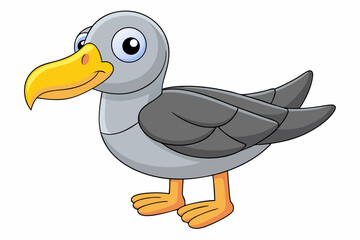 duck cartoon isolated on white