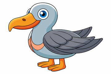 Fototapeta premium duck cartoon isolated on white