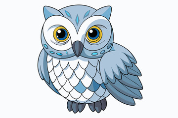 eagle cartoon isolated on white