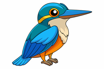 vector illustration of a cartoon parrot