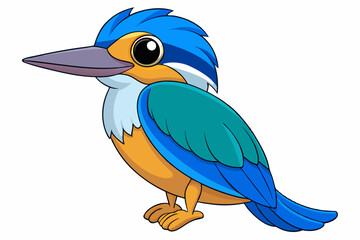 vector illustration of a cartoon parrot