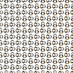 Penguin Connection Seamless Vector Pattern Design