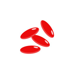 Medical pill icon. Vector illustration.