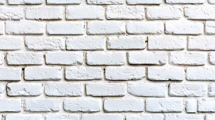 Obraz premium White-Painted Brick Wall Texture Background: Interior Design, Construction, Masonry, and Architecture Projects with Detailed Brickwork and Clean Finish.