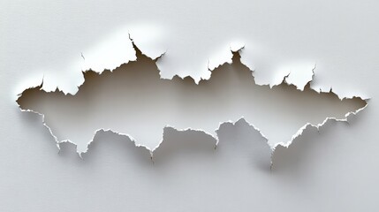 Obraz premium Torn Paper Texture with Dynamic Edges and Light Background