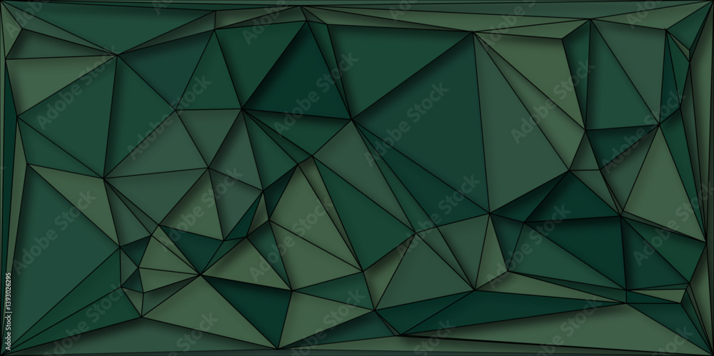 Poster green abstract background. geometric vector illustration. light green vector abstract mosaic backgro