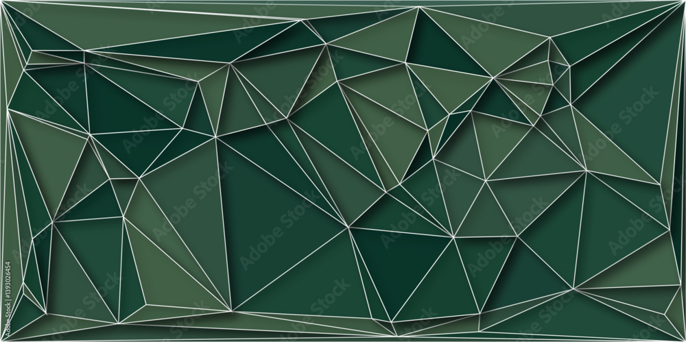 Poster green abstract background. geometric vector illustration. light green vector abstract mosaic backgro