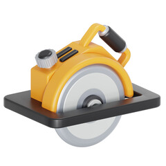 3D Illustration of circular saw