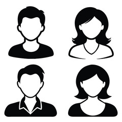 set of women faces