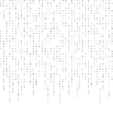 Digital binary code. Computer matrix data falling numbers. Binary code. Binary code matrix.