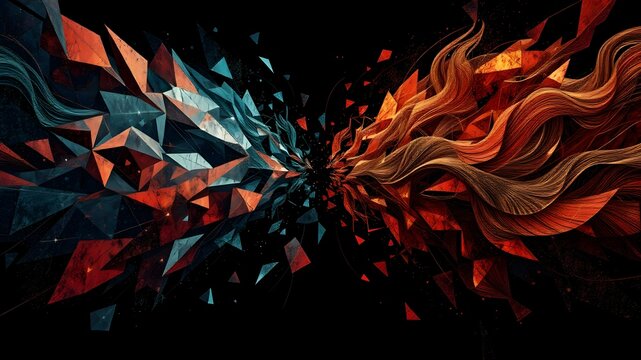 Tariff Detonation &ndash; Crystalline American sharpness implodes against layered Eastern resilience