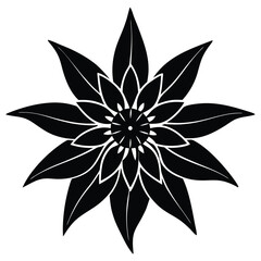 Elegant Everlasting Daisy and Edelweiss Flower Logo Design