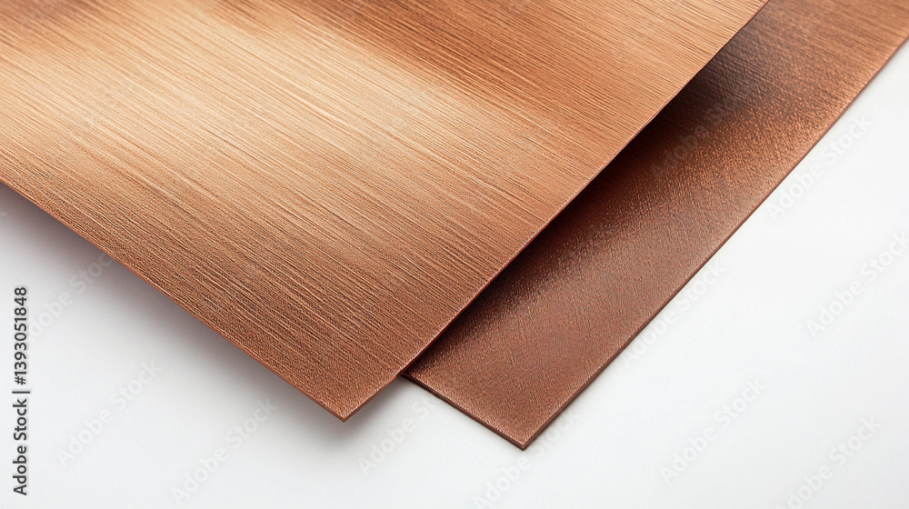 Poster brushed metallic surface reveals elegant copper texture generative ai