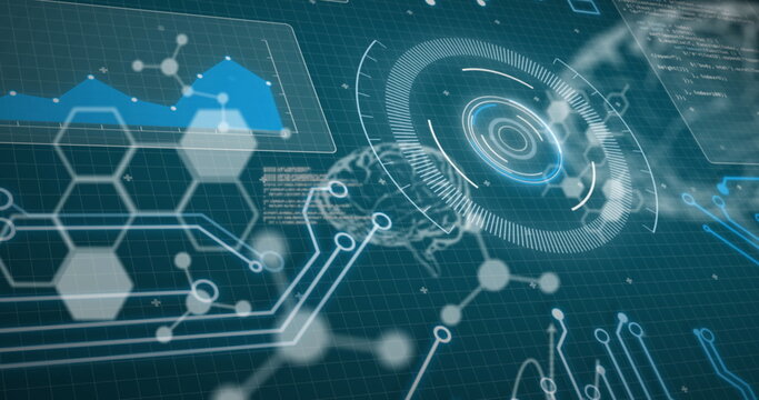 Image of scanning scopes over grid