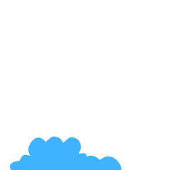 Flat Style Curly Clouds