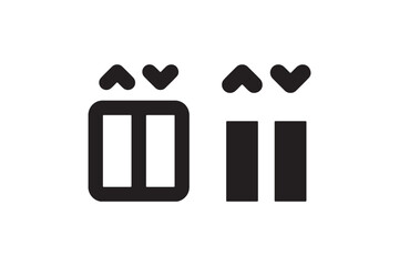 elevator icon vector © ZubVector