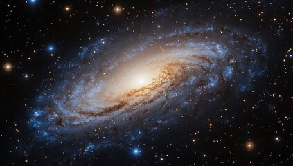 Obraz premium Spiral galaxy in deep space (2)