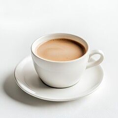 Fototapeta premium A cup of coffee on a saucer