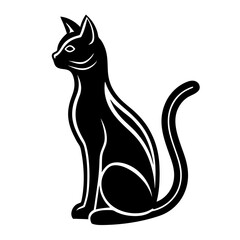 Silhouette Modern Cat