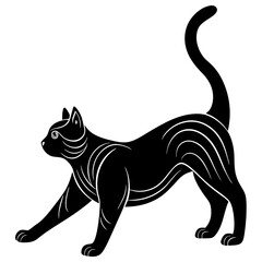 Silhouette Modern Cat