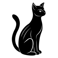 Silhouette Modern Cat