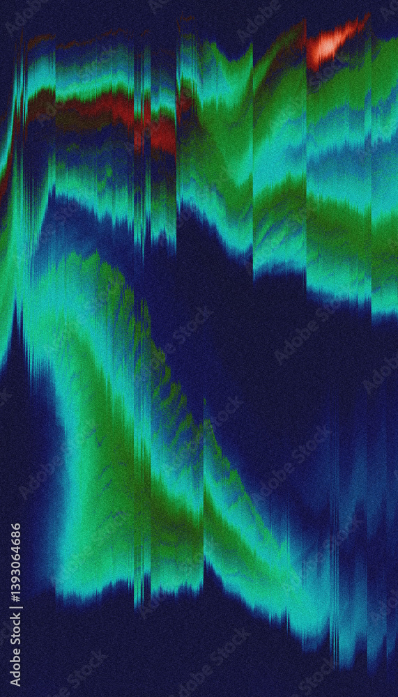 Poster glitch grainy abstract smeared gradient blurred unique background texture digital noise glitch damag