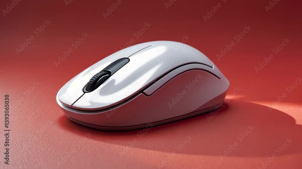 Poster computer mouse isolated on the background.