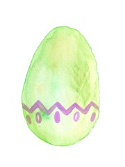 水彩で描いたイースターエッグ