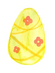 水彩で描いたイースターエッグ