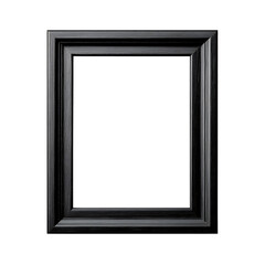 Mockup black frame, transparent background, ready to use in your photo presentation models. high resolution PNG file